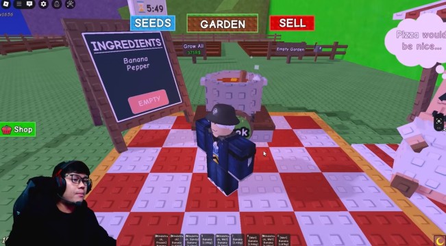 Acara Memasak Tanam Kebun Roblox. [X]